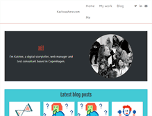 Tablet Screenshot of kavliwashere.com